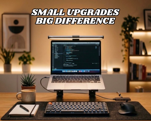 Simple Things That Make Your Setup Look Clean & Organized 💻✨ cover photo collage