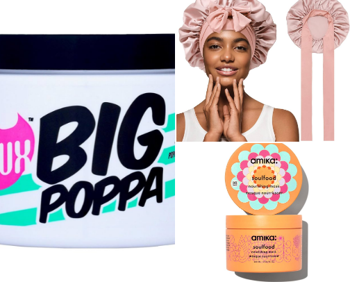 Hair Essentials For the Curly Girlies cover photo collage