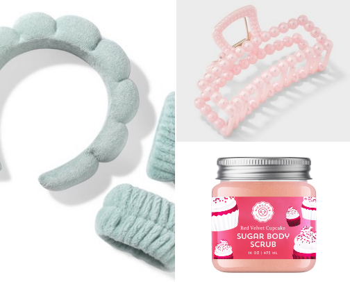 Spa gift haul cover photo collage