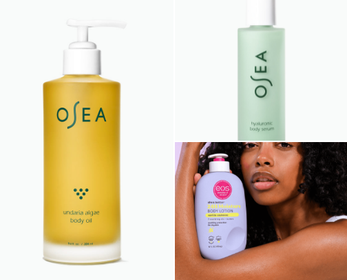 Body Lotions, Oils & Serums cover photo collage