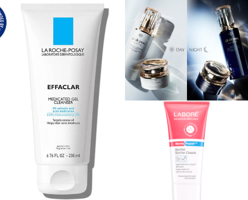 skincare products for oily skin cover photo collage
