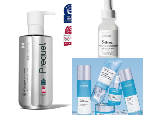 Skin care cover photo collage