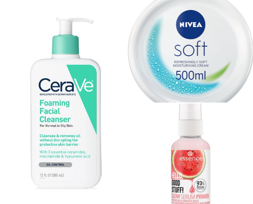 Skincare cover photo collage
