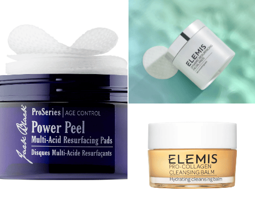skin and face creams cover photo collage