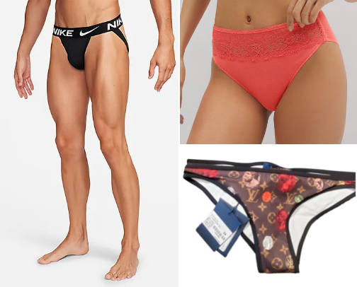 Under wear for man and women cover photo collage