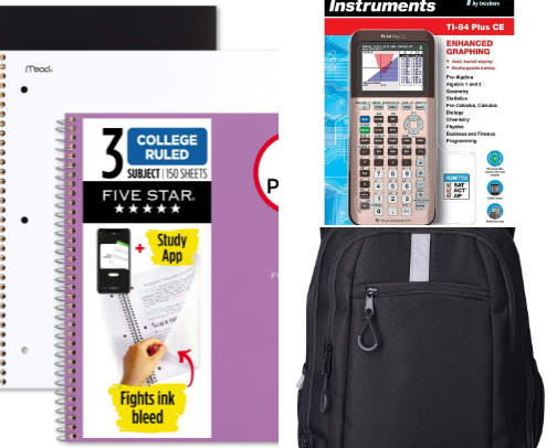 Back To School Essentials For High School Students cover photo collage