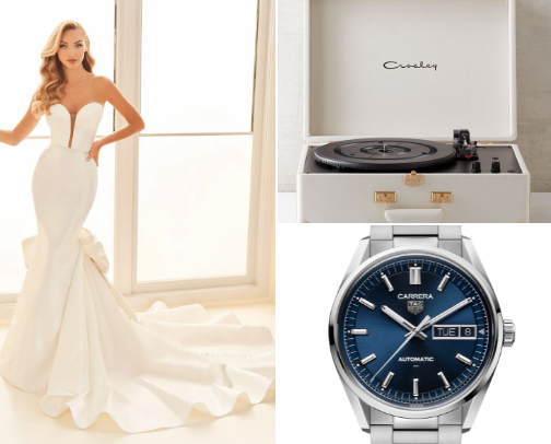 The Eras of Love: Taylor & Travis Wedding Picks cover photo collage