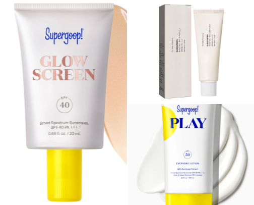 Sunscreen cover photo collage