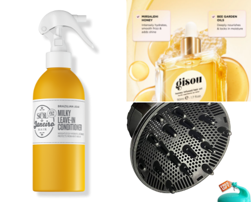 hair care (as a curly haired girly) cover photo collage