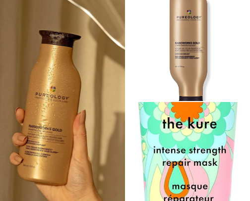colored hair care favs cover photo collage