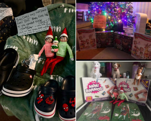 Hi my name is, what? My name is, who? My name is…whatever you name me. Elf of the Shelf, yes I’m that maaaawm cover photo collage