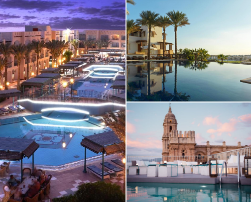 Sun, Sea & Sleep Well: Handpicked Hotels in Mauritius, Hurghada & Málaga 🌊🌴🌅 cover photo collage