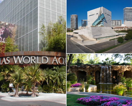 Dallas Texas Things to do, Places to see cover photo collage