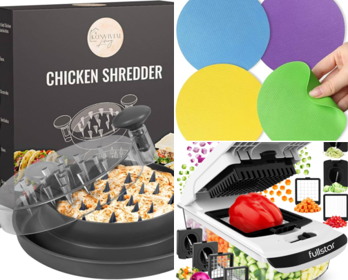 Kitchen tools to cut time cover photo collage