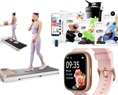 Getting fit and healthy at home on a budget cover photo collage