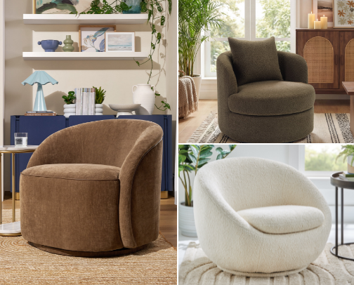 10 Best Swivel Accent Chairs for Comfort & Relaxing cover photo collage