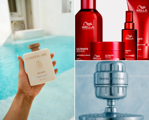 Hair care cover photo collage