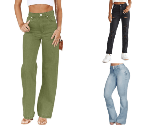 Jeans under 50$ cover photo collage