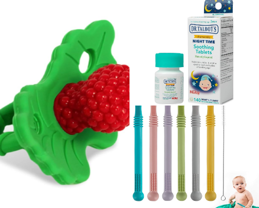 Teething Baby cover photo collage