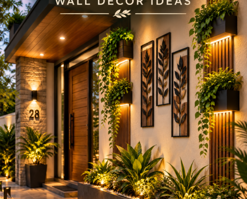 Modern Front Entrance Wall Decor Ideas for a Stylish Exterior 🏡 cover photo collage