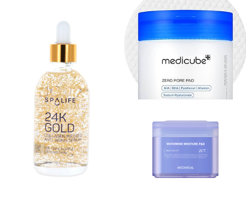 Korean skincare cover photo collage