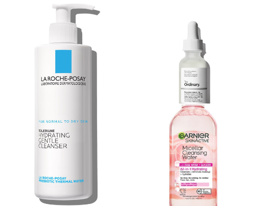 Skin care routine for glowy clear skin! cover photo collage