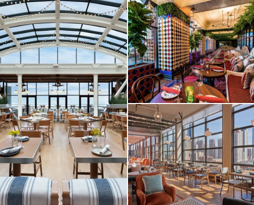 Restaurants with a view cover photo collage