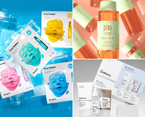 Skincare cover photo collage