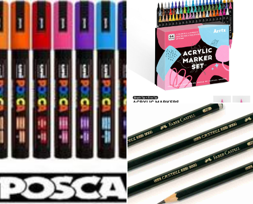 Crafts essentials and art goodies! cover photo collage