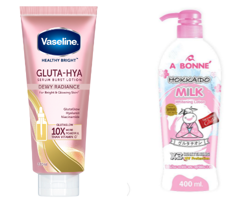 WHITENING LOTIONS cover photo collage