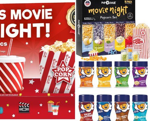 Movie night cover photo collage