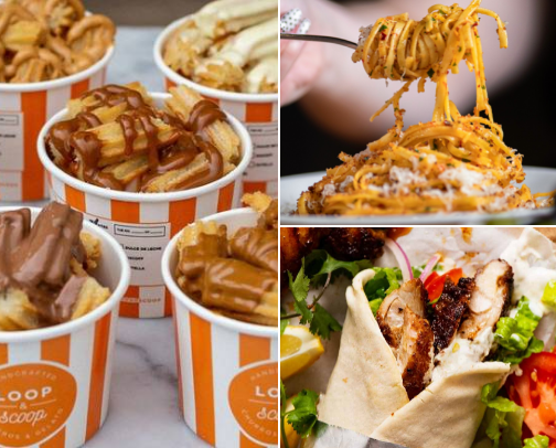 Food places🍕 cover photo collage