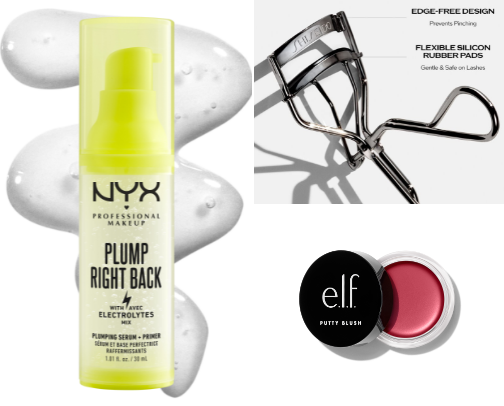My everyday makeup recs cover photo collage