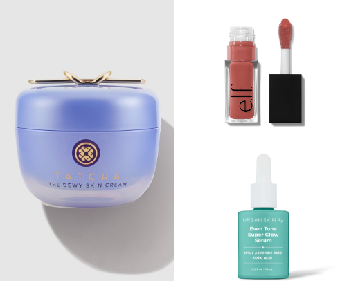 my beauty products for the glow you love cover photo collage