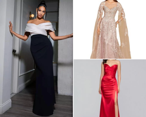 LONG ELEGANT DRESSES cover photo collage