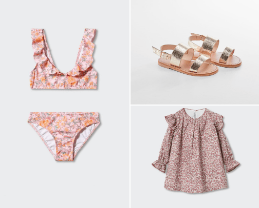 •children's clothes and shoes• cover photo collage