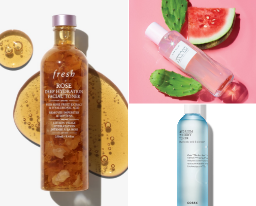 My Go-To Toners 💧✨ cover photo collage