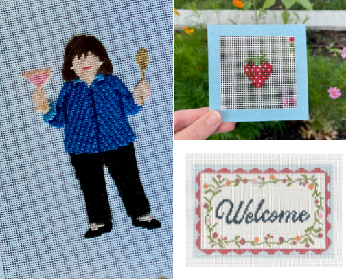 Everything I would grab if I were starting needlepoint + essentials/upgrades for veterans cover photo collage