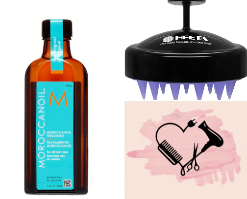 Recovery of damaged hair cover photo collage