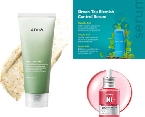 Products that have helped me greatly with hormonal acne- In May , I started dealing with hormonal acne and I was so sad, I tried so many things and so far these are the things that have been working for my skin cover photo collage