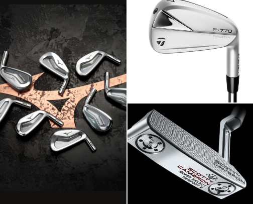 Golf equipment cover photo collage