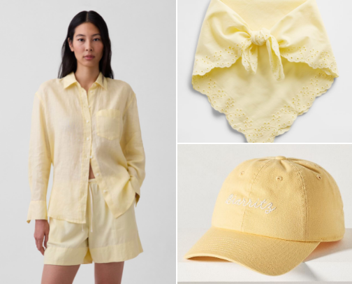 Color Trend: Butter Yellow Outfits & Accessories cover photo collage