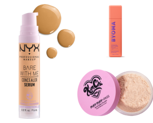 My drugstore makeup & skincare routine (combo skin and acne-prone) cover photo collage