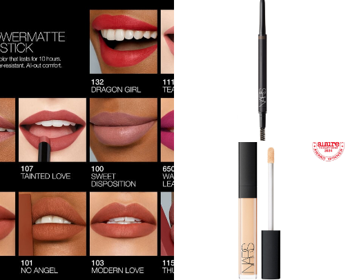 NARS Cosmetics cover photo collage