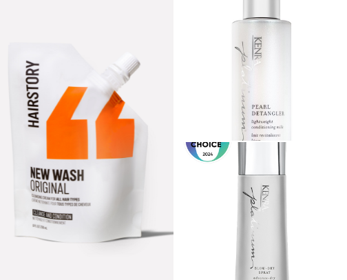 My favorite hair care products cover photo collage