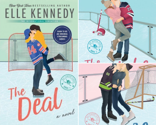 6 star Hockey Book Series cover photo collage