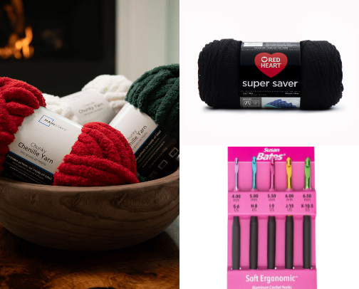 beginner crochet essentials cover photo collage