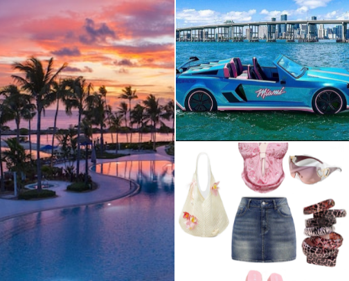Miami trip ✈️ cover photo collage