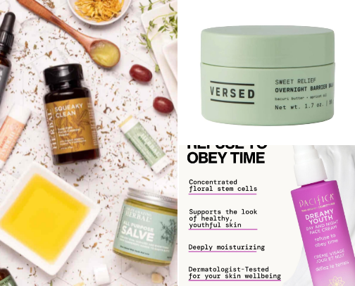 Skincare recs cover photo collage