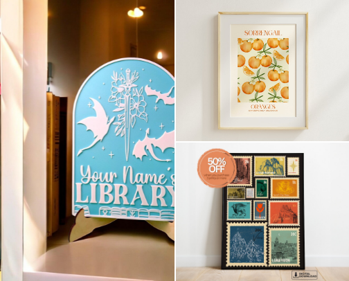 Bookish Wishlist Ideas cover photo collage